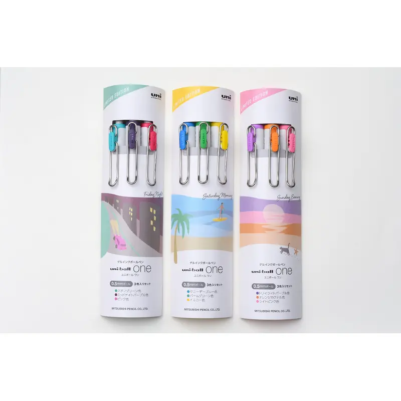 Uni-ball One - City Pop Color - 0.5mm - Set of 3 - Limited Edition