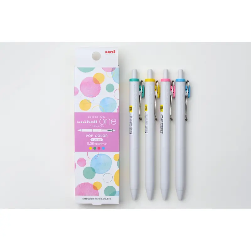Uni-ball One - Pop Color - 0.38mm - Set of 4