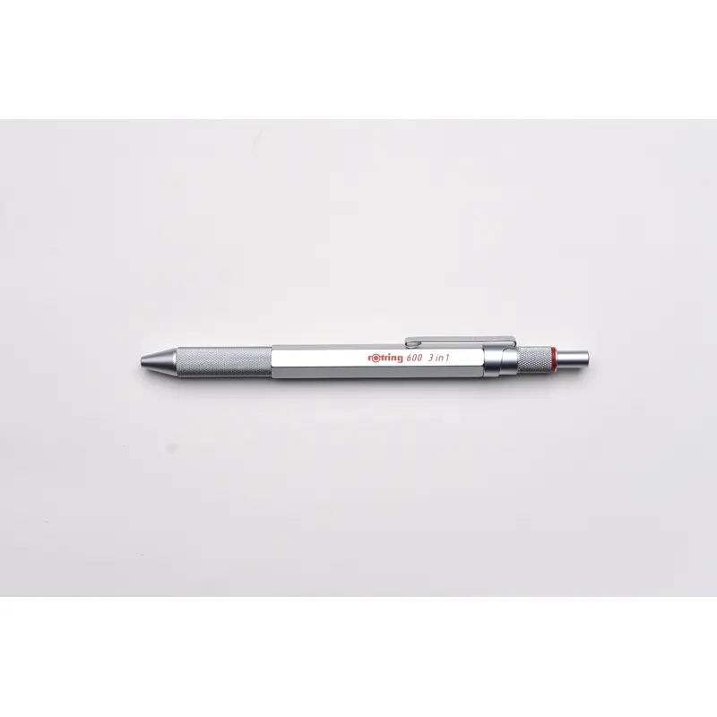 rOtring 600 3-in-1 Ballpoint Multi Pen - Silver