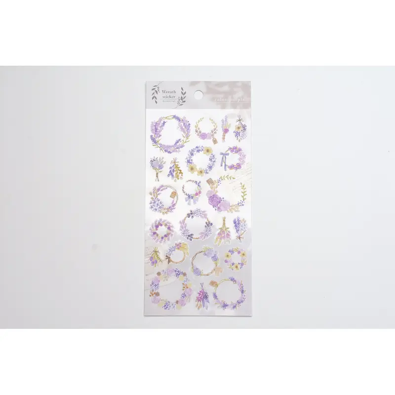 Wreath Sticker - Purple
