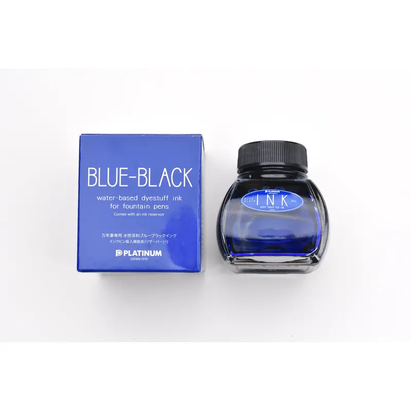 Platinum Blue Black Ink - 60 ml Bottle
