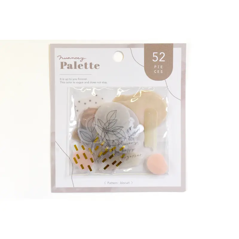Q-Lia Nuancey Palette Flake Sticker - Biscuit