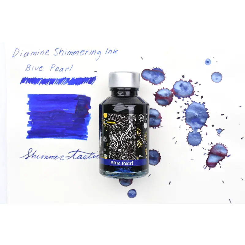 Diamine Shimmer Ink - Blue Pearl - 50mL
