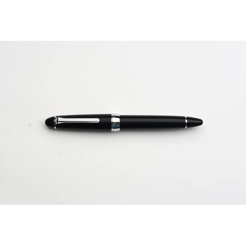 Nagasawa Original Large Fountain Pen FL - Black/Silver