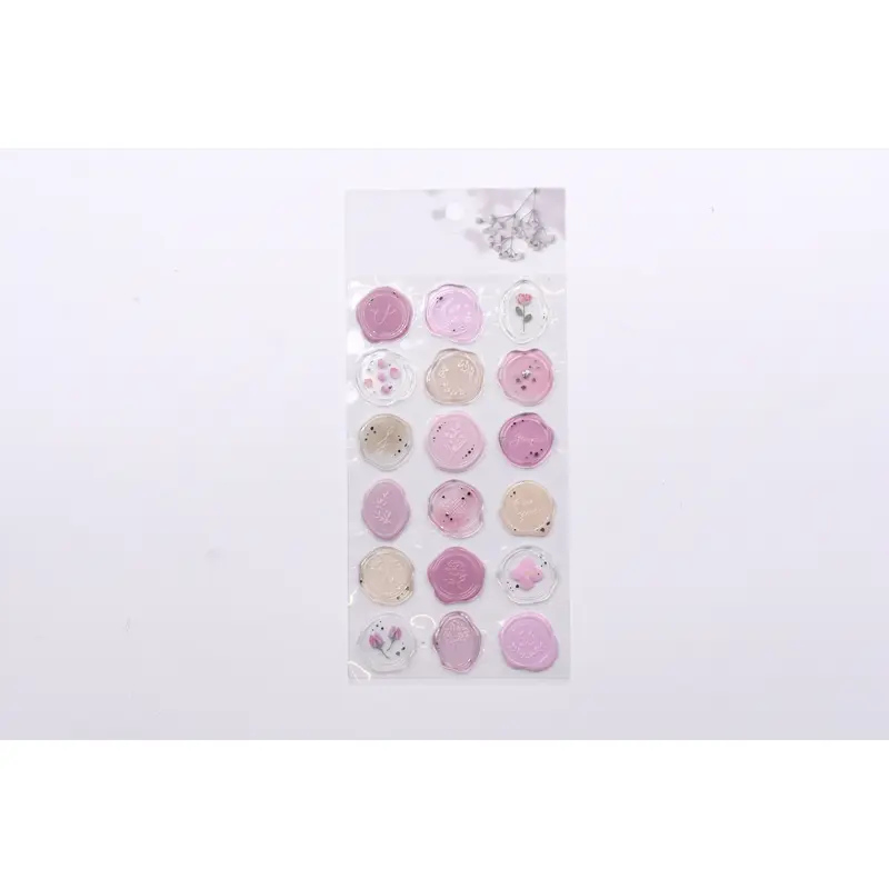Sealing Dear Clear Sticker - Pink