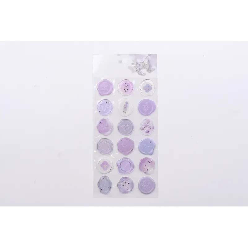 Sealing Dear Clear Sticker - Purple