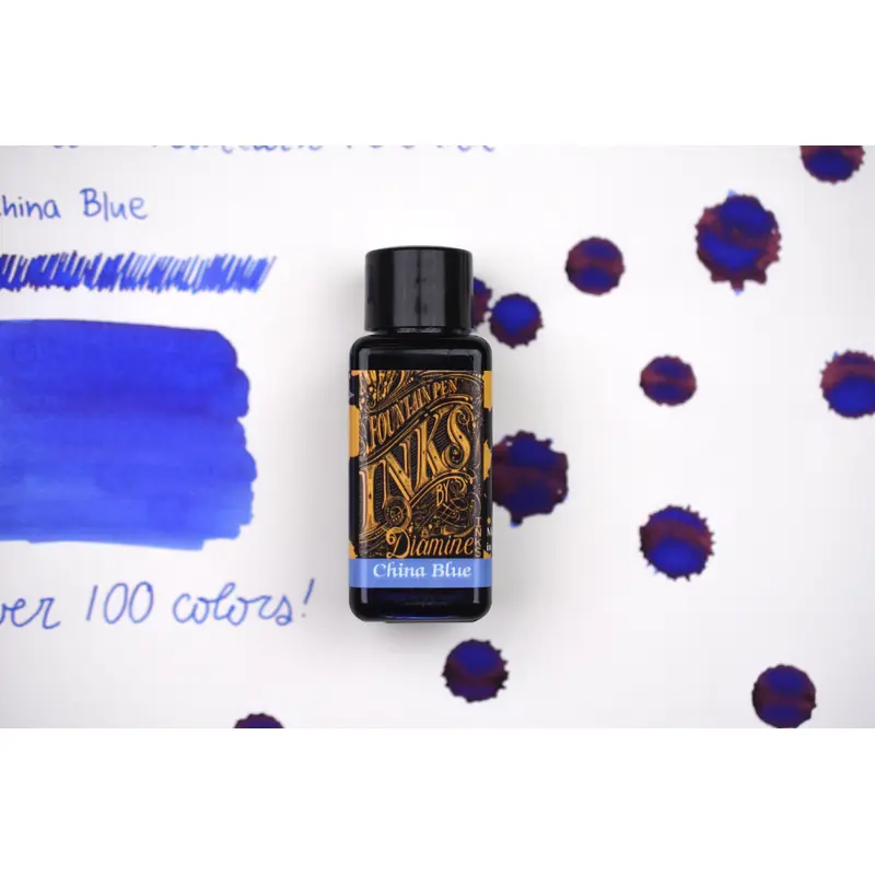 Diamine Fountain Pen Ink - China Blue - 30mL