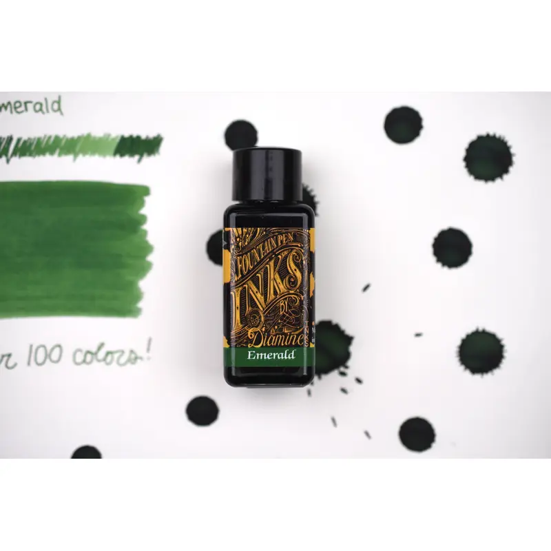 Diamine Fountain Pen Ink - Emerald - 30mL