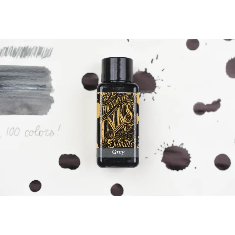 Diamine Fountain Pen Ink - Grey - 30mL