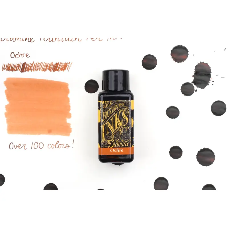 Diamine Fountain Pen Ink - Ochre - 30mL
