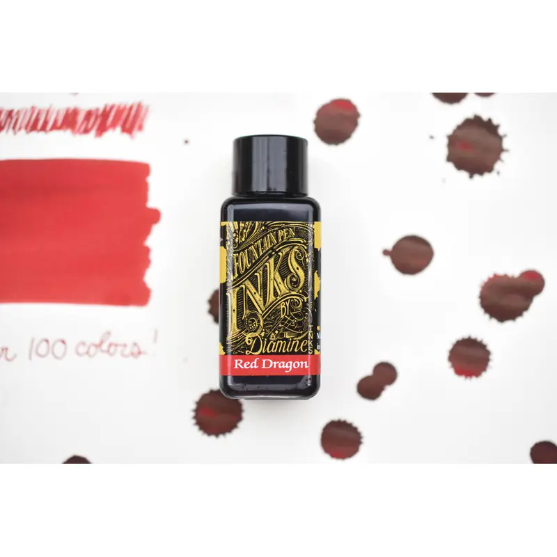 Diamine Fountain Pen Ink - Red Dragon - 30mL