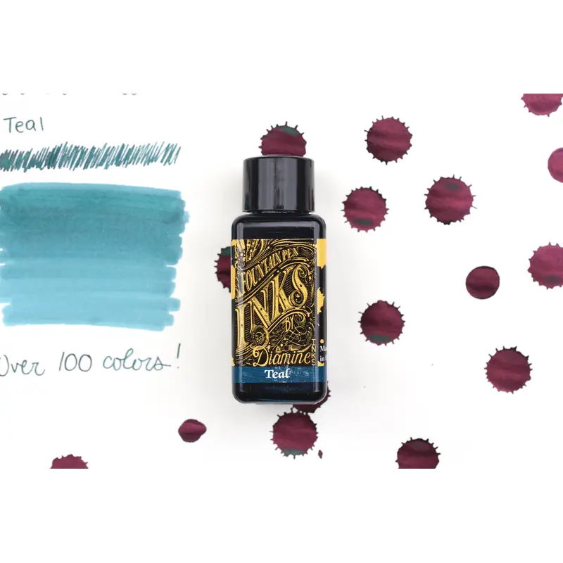 Diamine Fountain Pen Ink - Teal - 30mL
