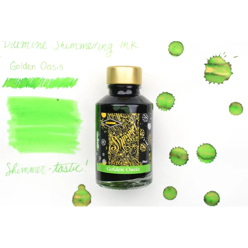 Diamine Shimmer Ink - Golden Oasis - 50mL