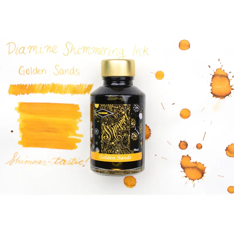 Diamine Shimmer Ink - Golden Sands - 50mL