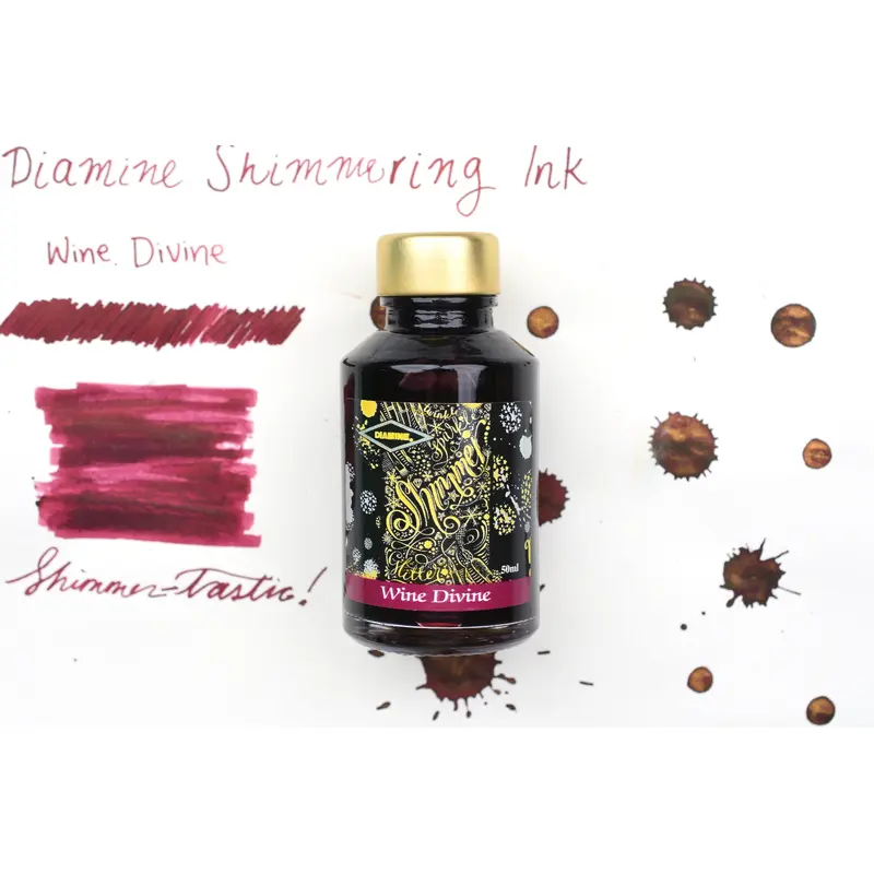 Diamine Shimmer Ink - Wine Divine - 50mL