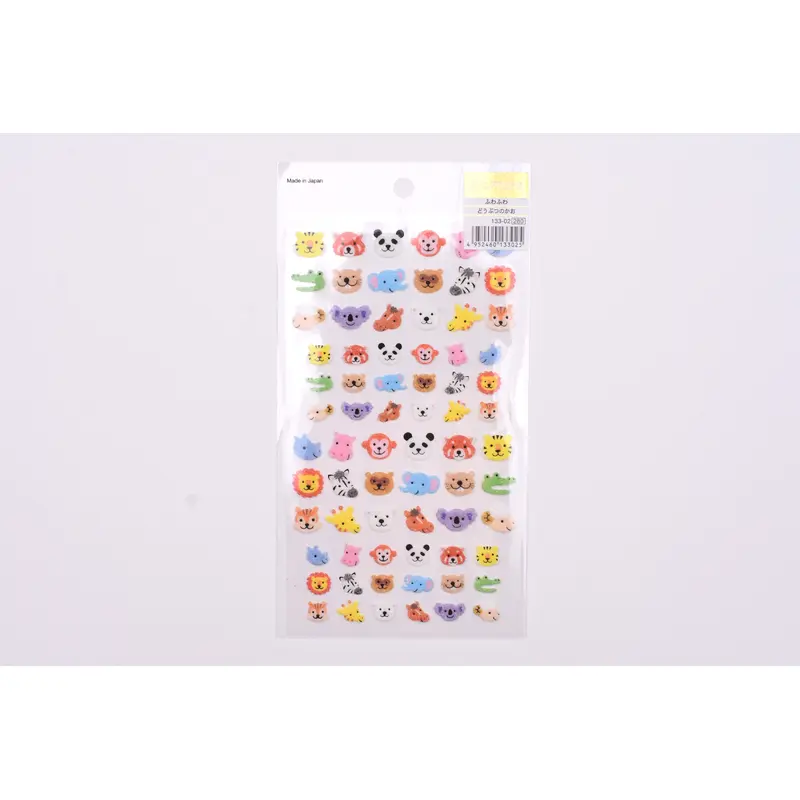 G.C. Press Fuzzy Stickers - Animal Faces