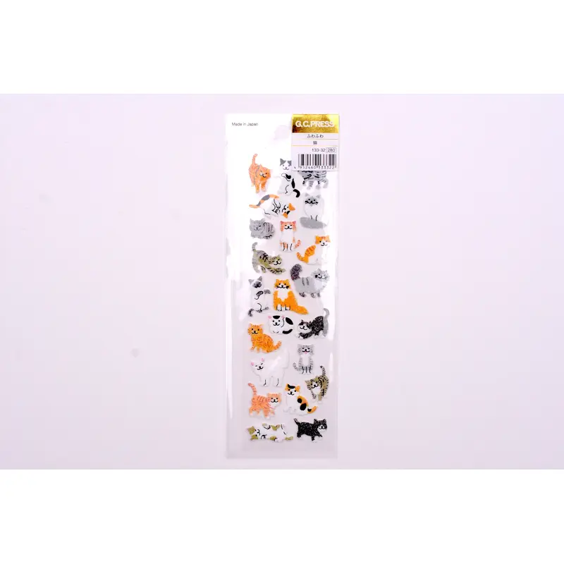 G.C. Press Fuzzy Stickers - Cats