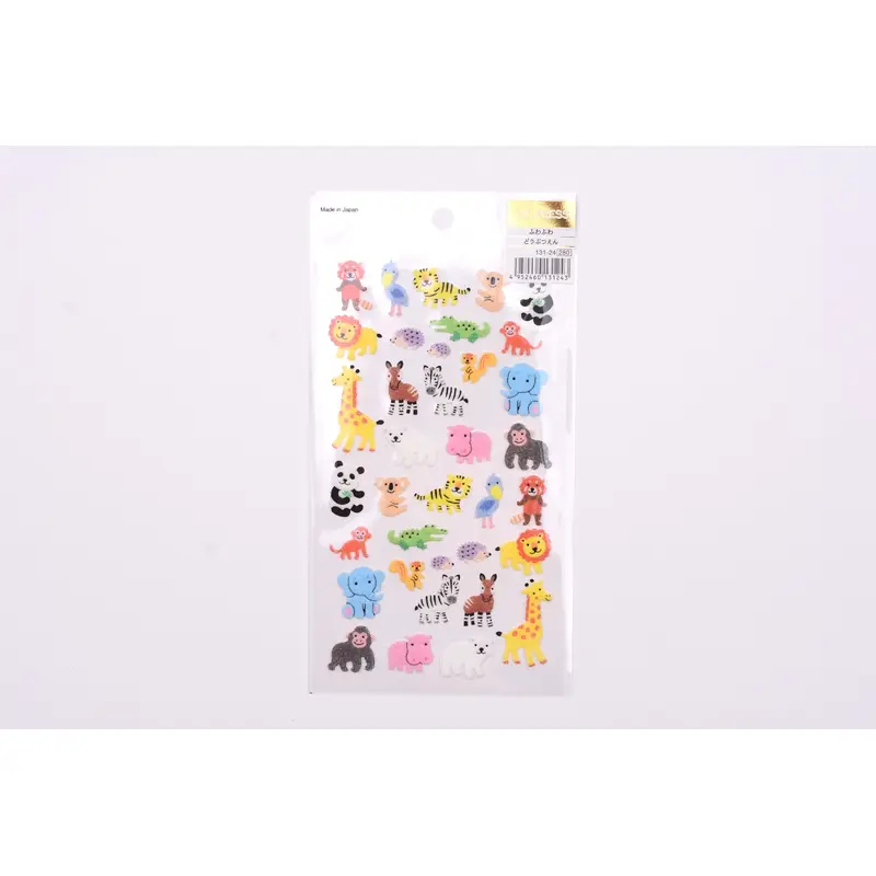 G.C. Press Fuzzy Stickers - Zoo Animals