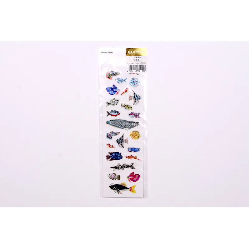 G.C. Press Glitter Stickers - Tropical Fish