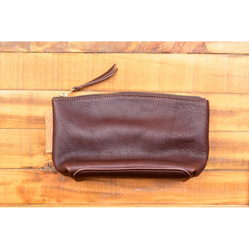 The Superior Labor Leather Pouch L - Dark Brown