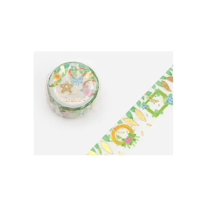 BGM Washi Tape - Flower Wreath Ornaments