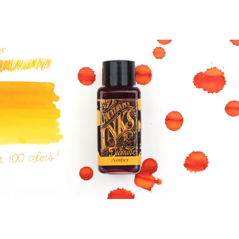 Diamine Fountain Pen Ink - Amber - 30mL