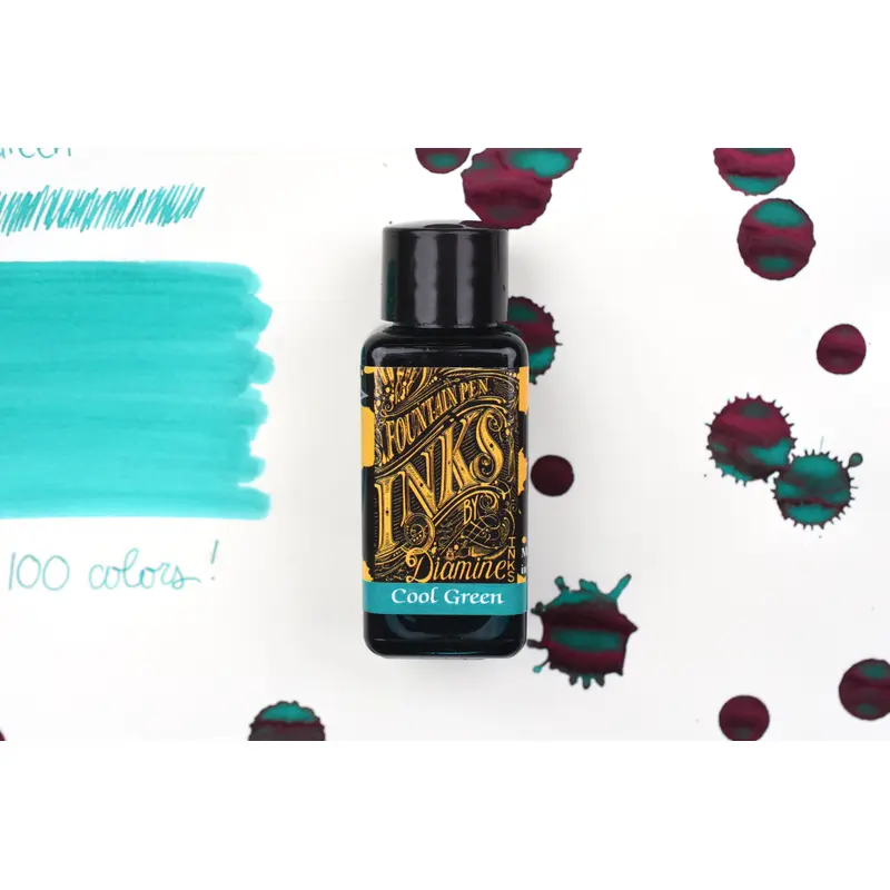 Diamine Fountain Pen Ink - Cool Green - 30mL