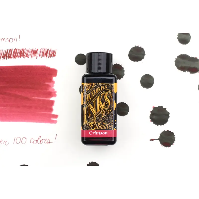 Diamine Fountain Pen Ink - Crimson - 30mL