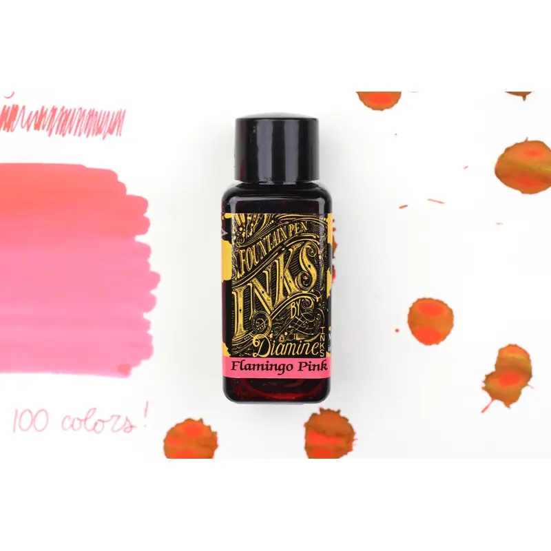Diamine Fountain Pen Ink - Flamingo Pink - 30mL