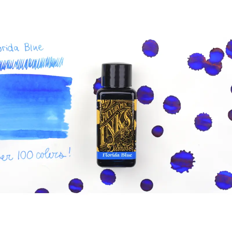 Diamine Fountain Pen Ink - Florida Blue - 30mL