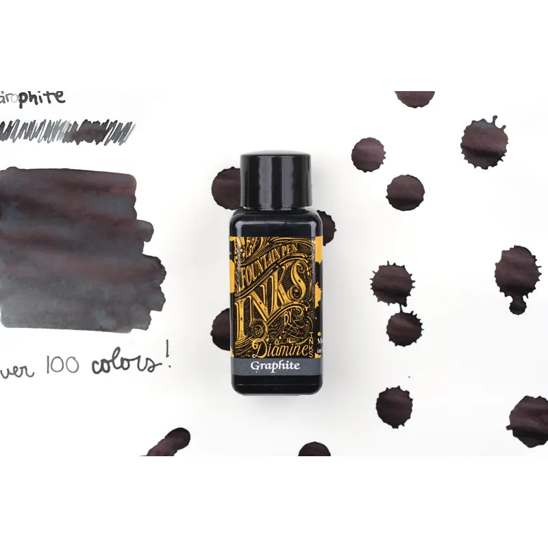 Diamine Fountain Pen Ink - Graphite - 30mL