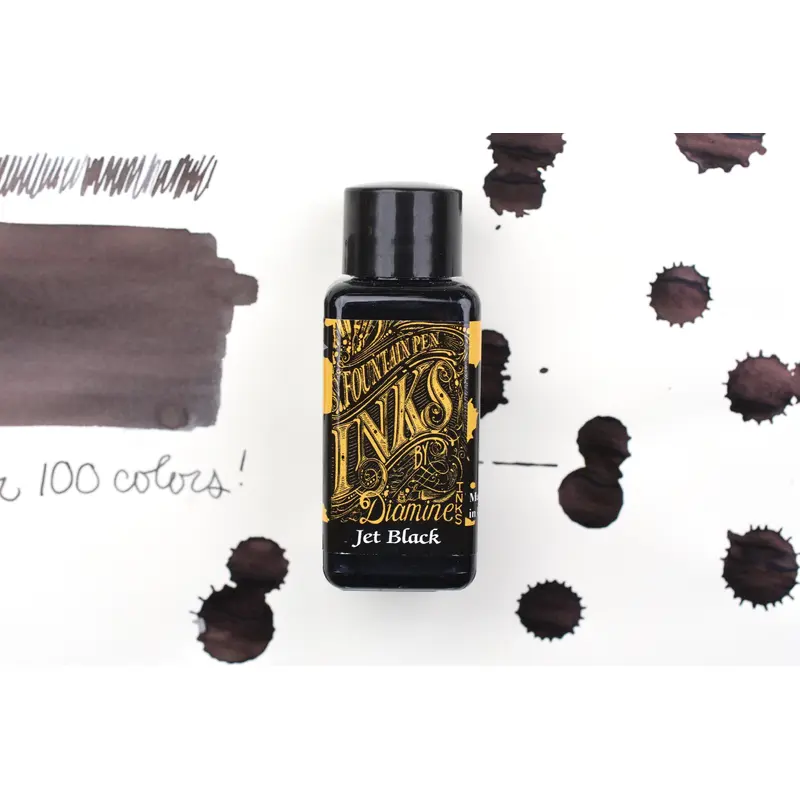 Diamine Fountain Pen Ink - Jet Black - 30mL