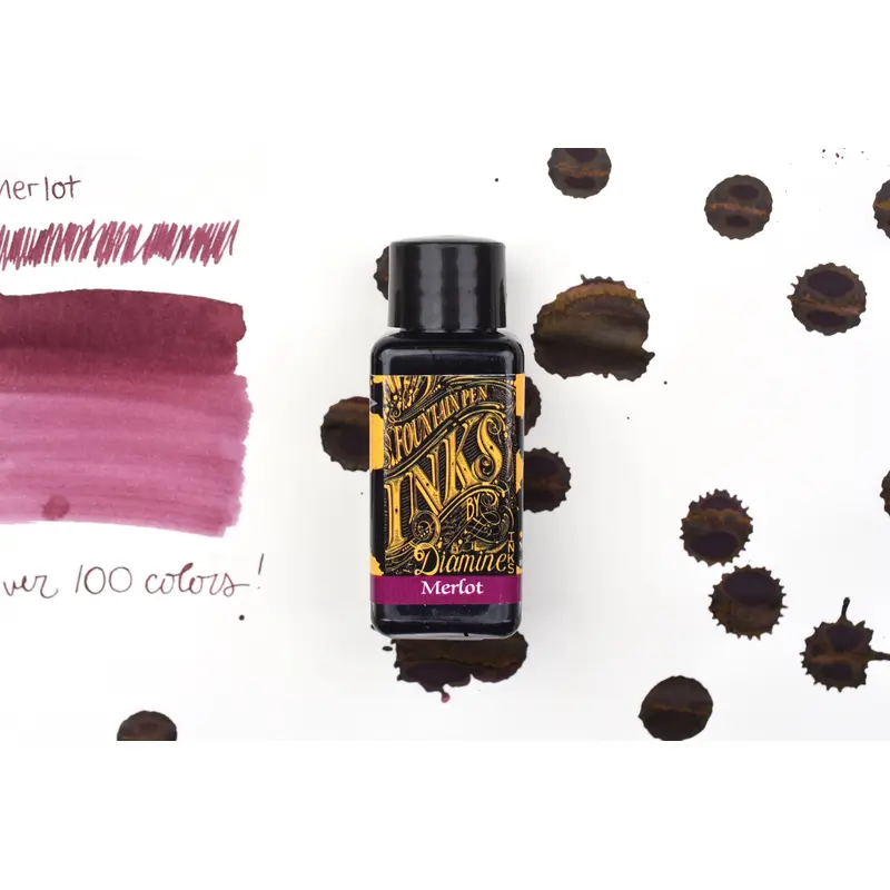 Diamine Fountain Pen Ink - Merlot - 30mL