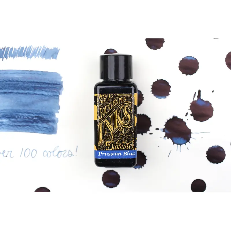 Diamine Fountain Pen Ink - Prussian Blue - 30mL