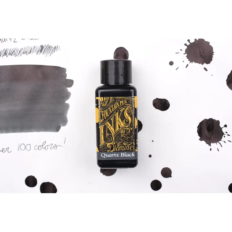 Diamine Fountain Pen Ink - Quartz Black - 30mL
