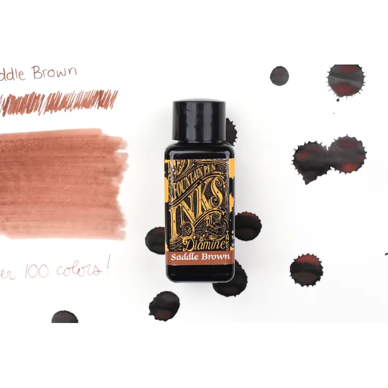 Diamine Fountain Pen Ink - Saddle Brown - 30mL