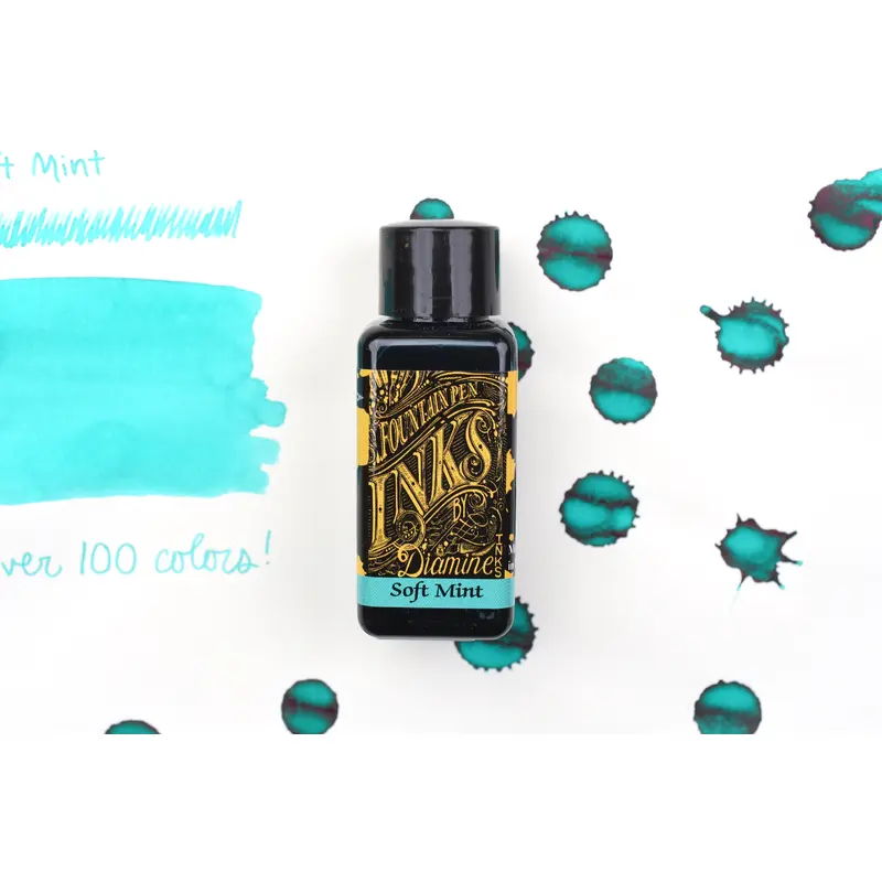 Diamine Fountain Pen Ink - Soft Mint - 30mL
