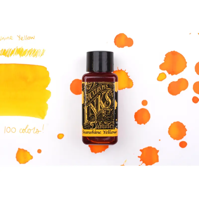 Diamine Fountain Pen Ink - Sunshine Yellow - 30mL