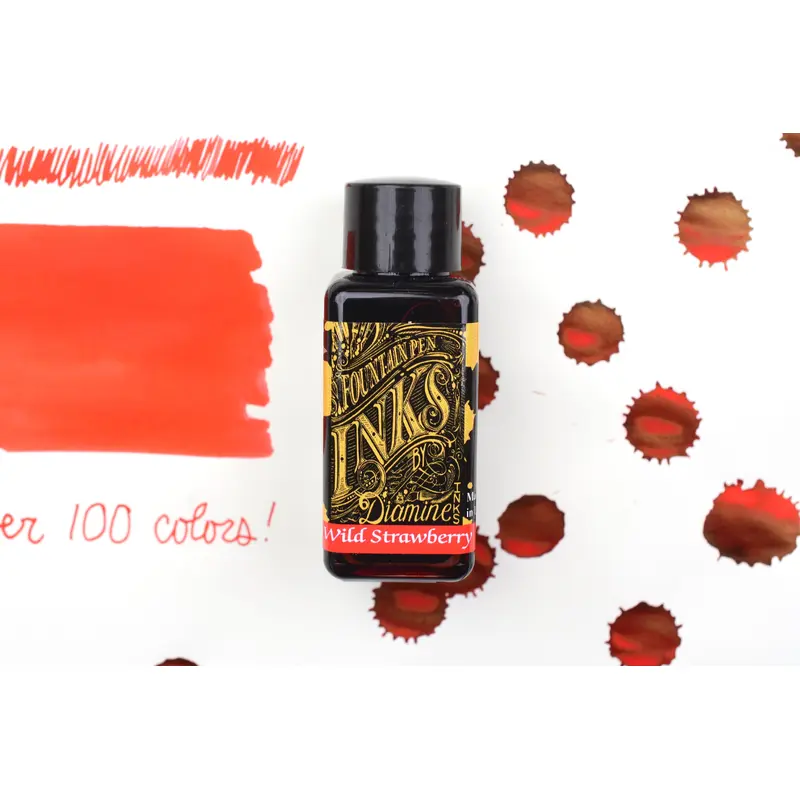 Diamine Fountain Pen Ink - Wild Strawberry - 30mL