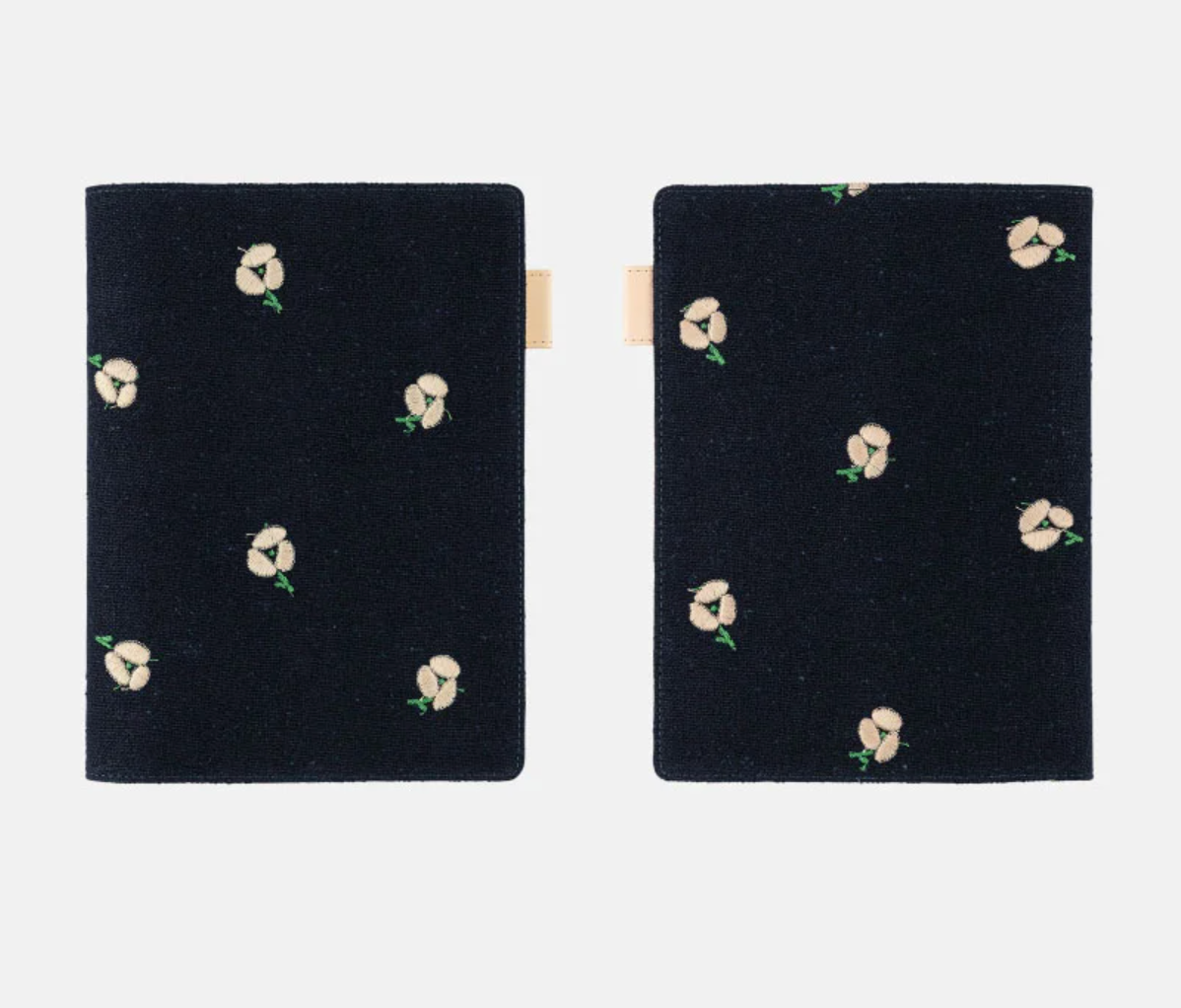 Hobonichi 5-Year Techo Cover - A5 - min perhonen: ohayo (Navy)