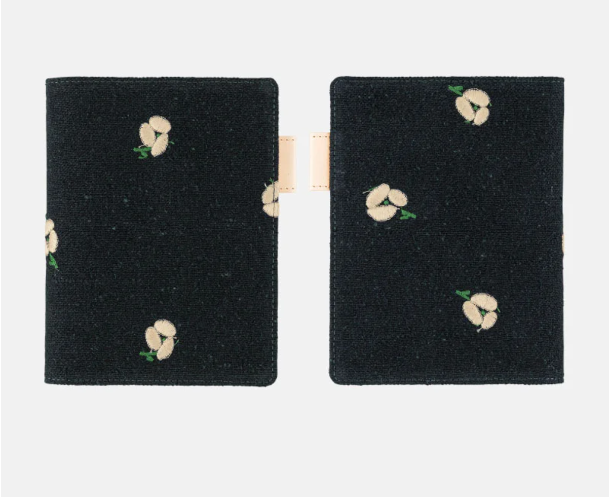 Hobonichi 5-Year Techo Cover - A6 - min perhonen: ohayo (Navy)