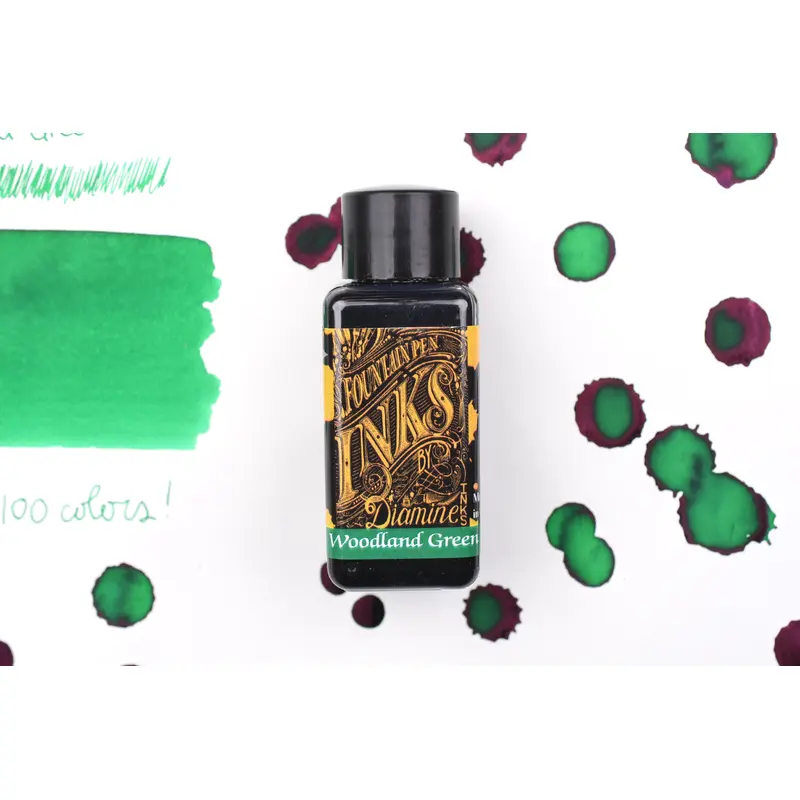 Diamine Fountain Pen Ink - Woodland Green - 30mL