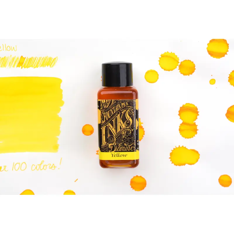 Diamine Fountain Pen Ink - Yellow - 30mL