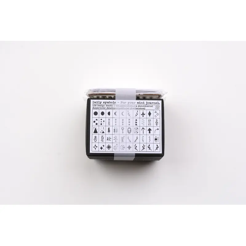 LCN DIY Mini Rubber Stamp Set - Daily Symbols (Limited Edition)