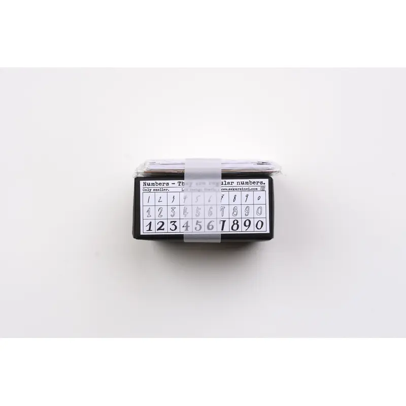 LCN DIY Mini Rubber Stamp Set - Numbers (Limited Edition)