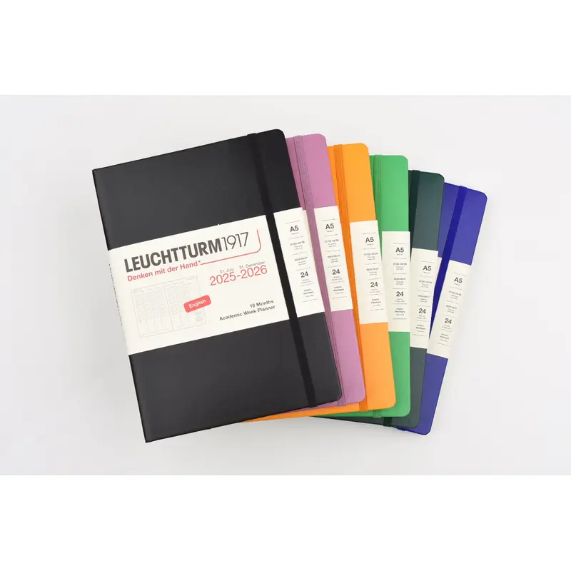 Leuchtturm1917 Academic Week Planner 2025 & 2026 - 18 Months