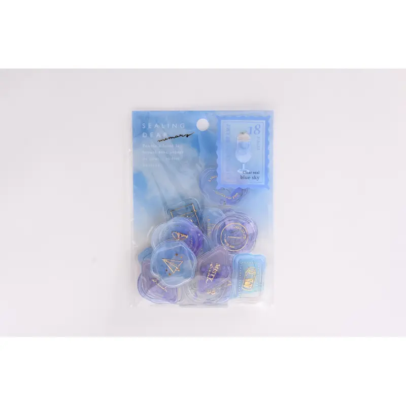 Q-Lia Sealing Dear Memory Clear Seal - Blue Sky
