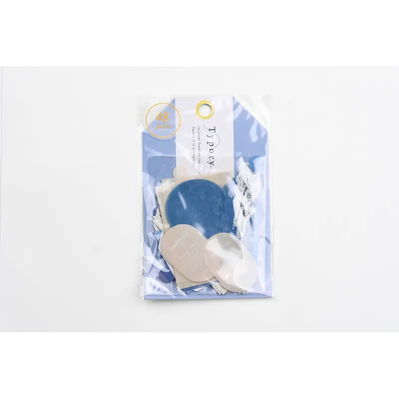 Q-Lia Typory Flake Stickers - Navy