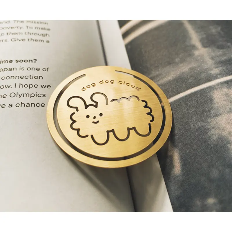Yohand Studio Brass Bookmark - Fluffly Cloud Dog