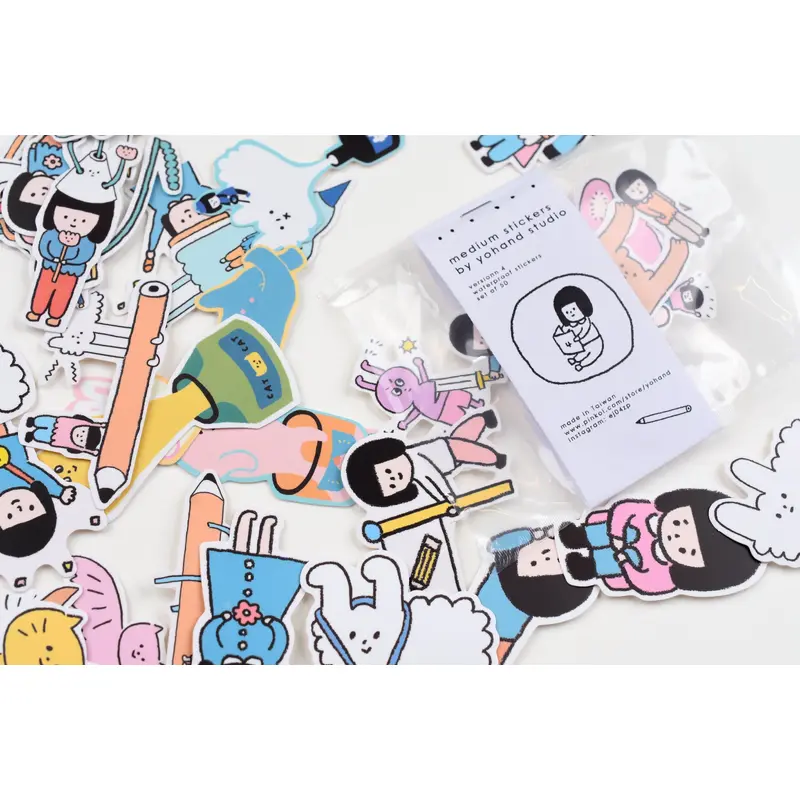 Yohand Studio Medium Stickers- Set of 50